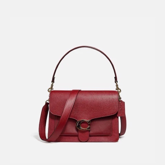 S⭕️LD‼️NWT Coach Tabby Shoulder Bag in Deep Red - Picture 12 of 12